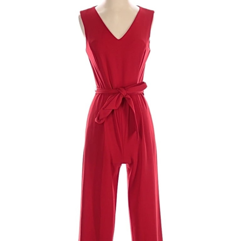 Calvin Klein red jumpsuit